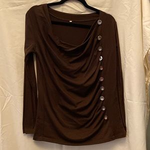 Pull over long sleeve tshirt material